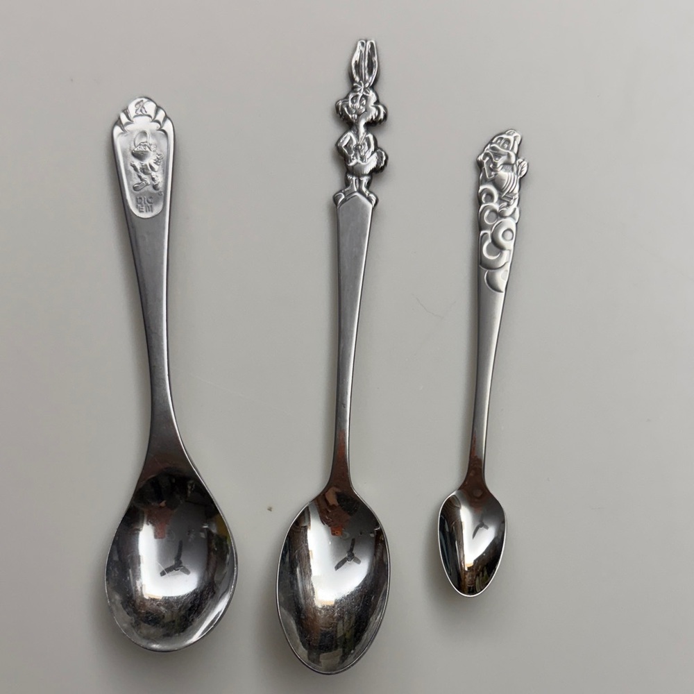 Set of Three children’s cereal Spoons